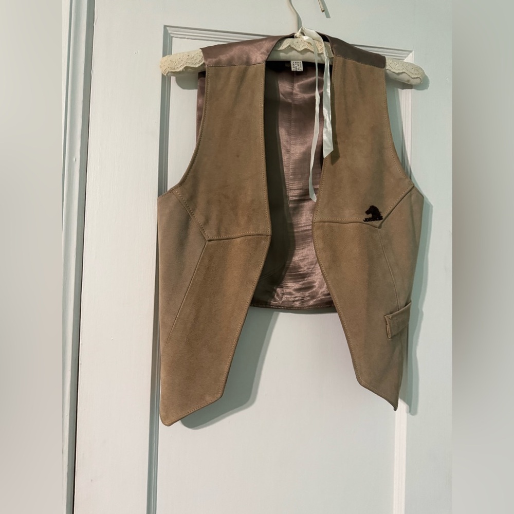 Jordache vintage 70s suede Vest